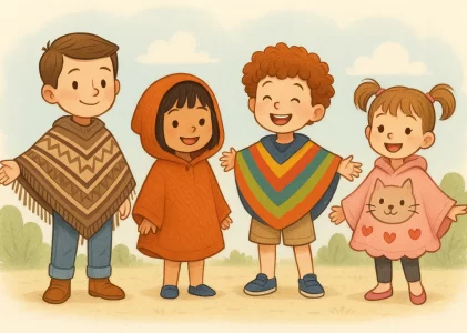 When Comfort Meets Style: Ponchos That Kids Adore