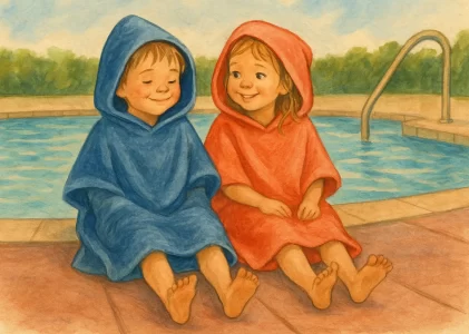 Soft Comfort After a Splash: Why Kids Love Toweling Ponchos