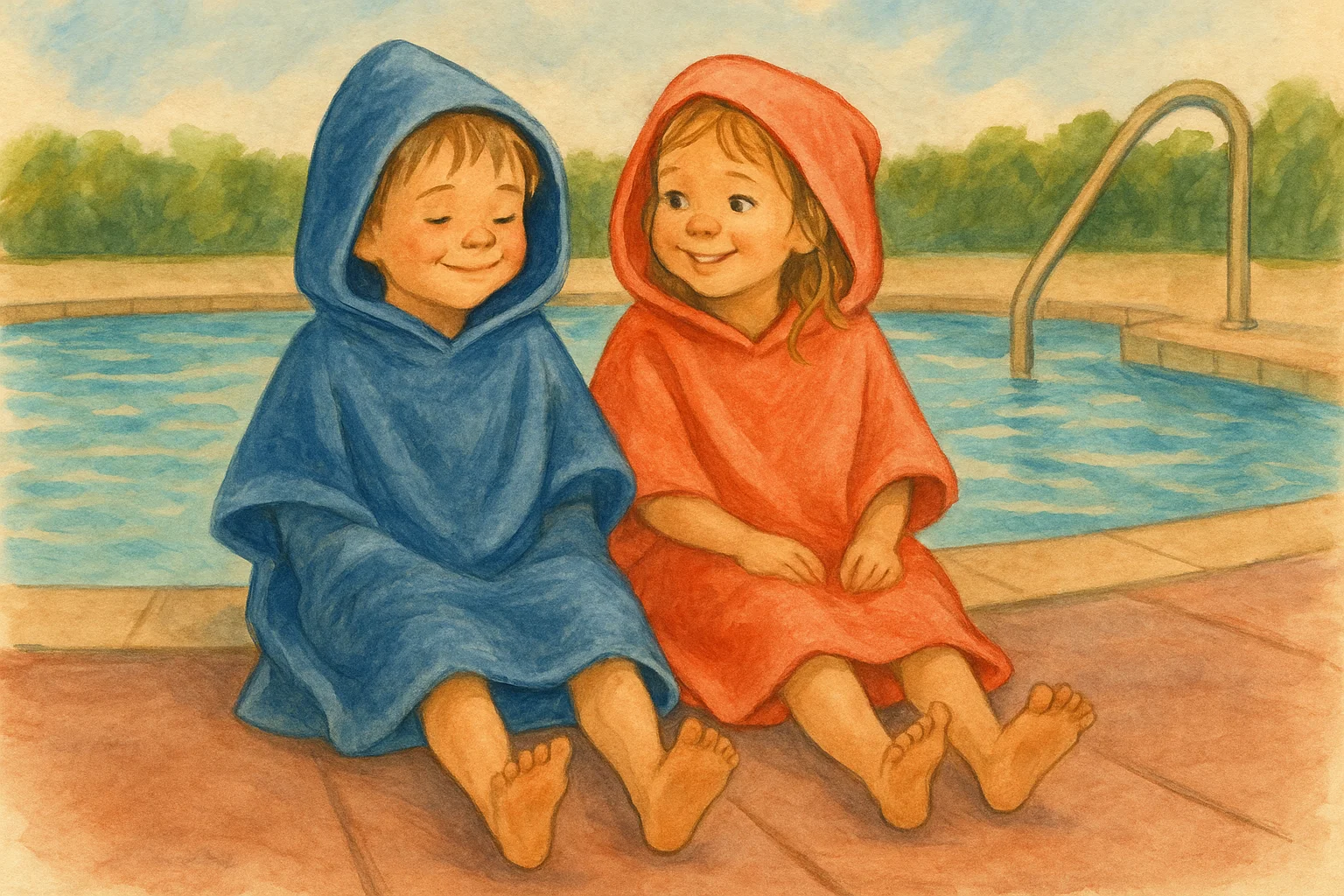 Soft Comfort After a Splash: Why Kids Love Toweling Ponchos